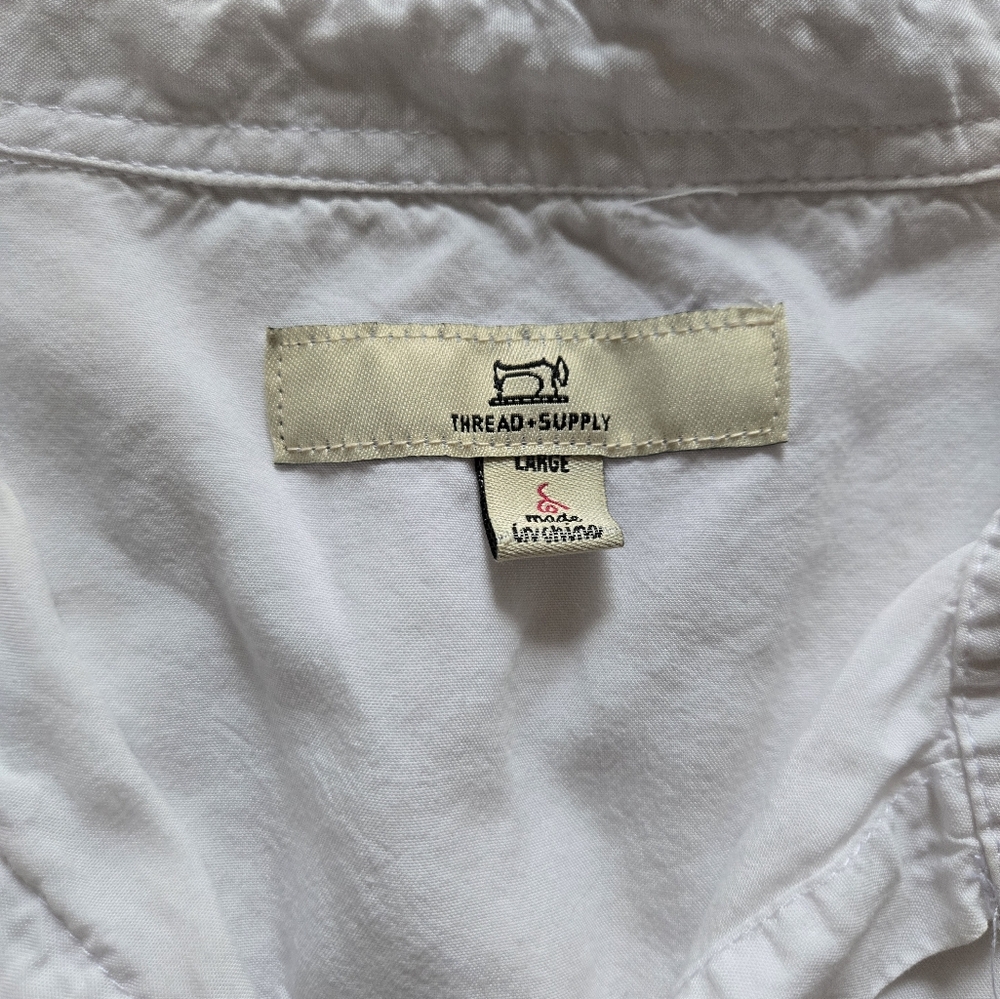 White Button-Up Shirt - Picture 3 of 6